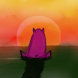 Pig Print - At Sunset **FREE**