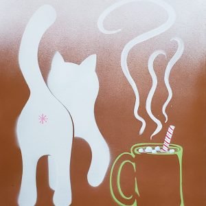 Cat Print - Christmass Cocoa