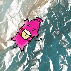 Pig Print - Skydiving Over Glacier