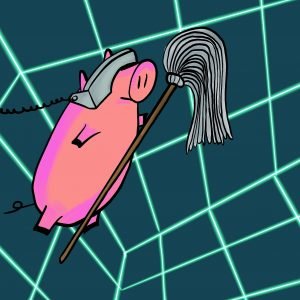 Pig Print - Virtual Mop Dancing